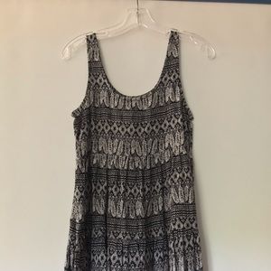 Feather printed sundress